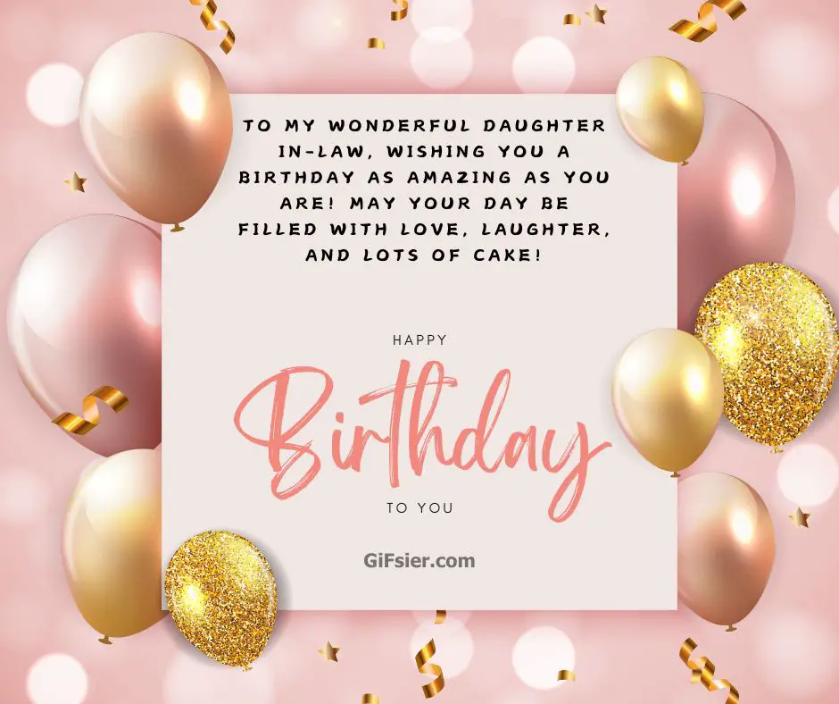 Happy Birthday Daughter In-Law Images With Quotes