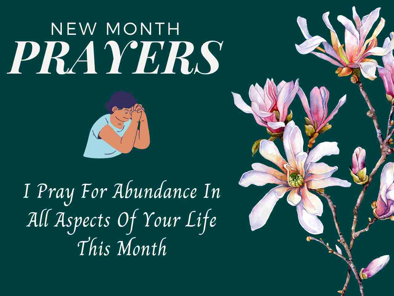 Happy New Month Prayers for Friends